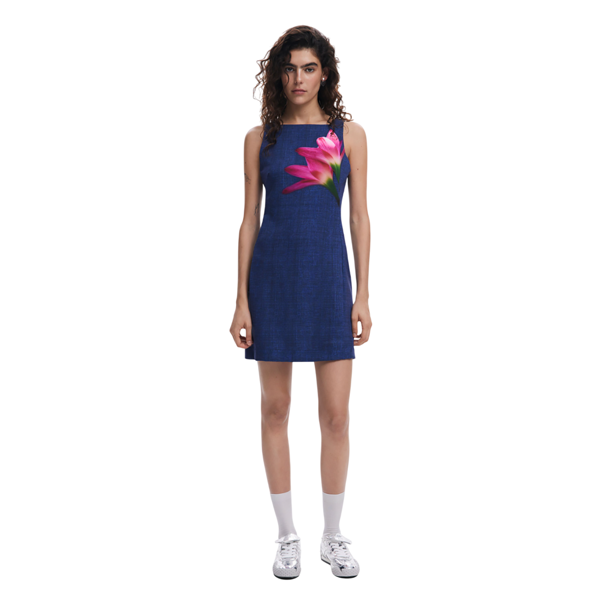 Desigual  - Denim-effect mini dress - Sold by FIG