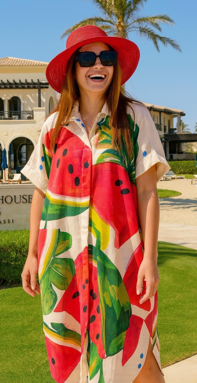 MR. joe - Playful Colorful Oversize Beach Cover-Up