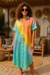 MR. joe - Playful Colorful Oversize Beach Cover-Up
