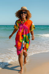 MR. joe - Playful Colorful Oversize Beach Cover-Up