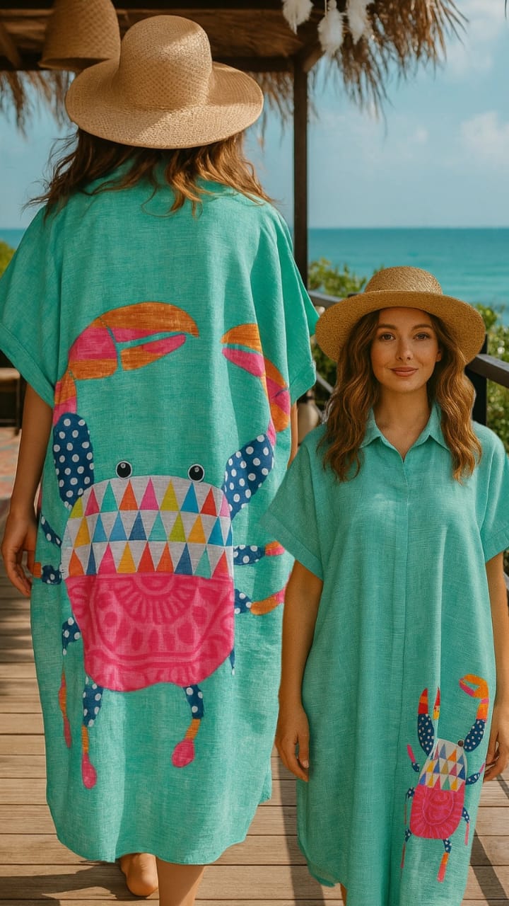 MR. joe - Playful Colorful Oversize Beach Cover-Up