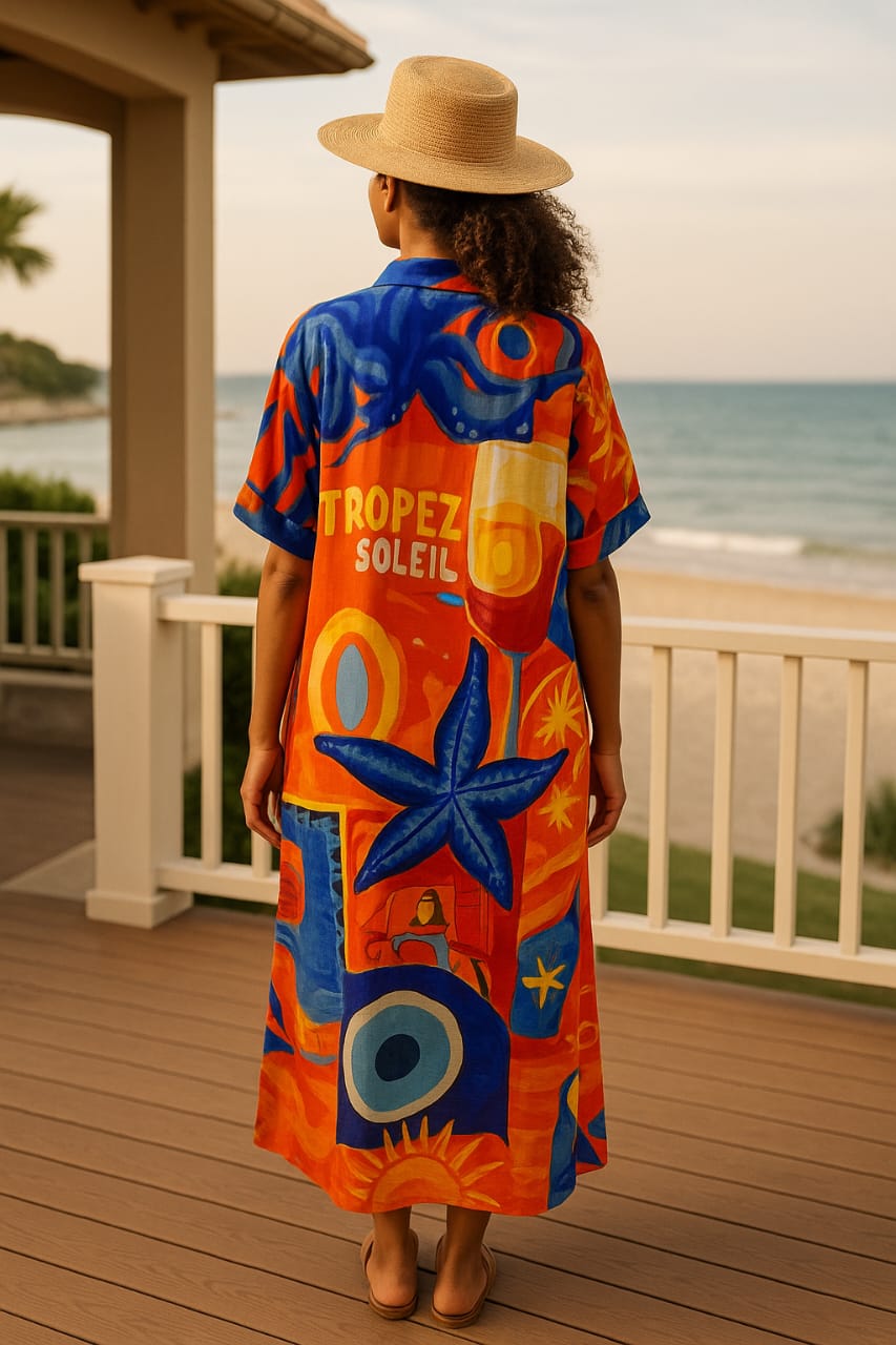 MR. joe - Playful Colorful Oversize Beach Cover-Up