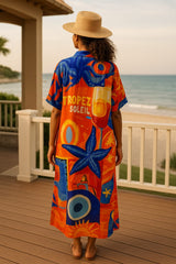 MR. joe - Playful Colorful Oversize Beach Cover-Up