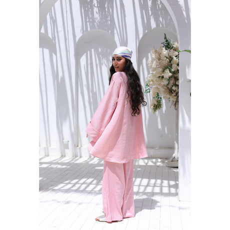 MARWA EL EZABY BOUTIQUE - light and flow set Pink