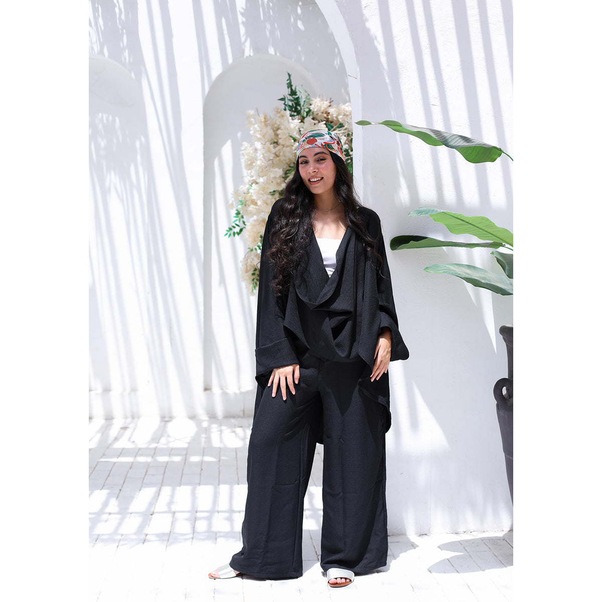 MARWA EL EZABY BOUTIQUE - light and flow set Black