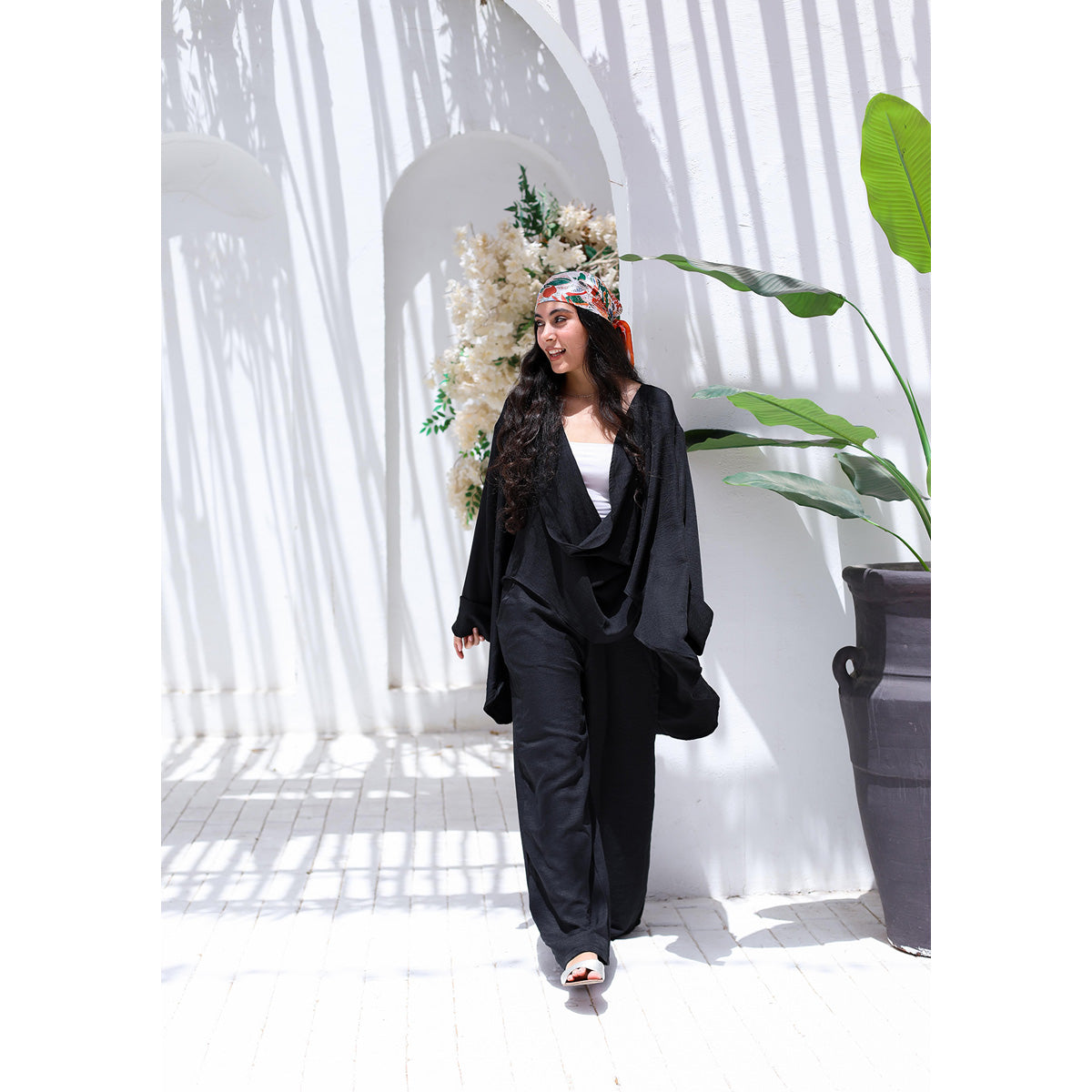MARWA EL EZABY BOUTIQUE - light and flow set Black