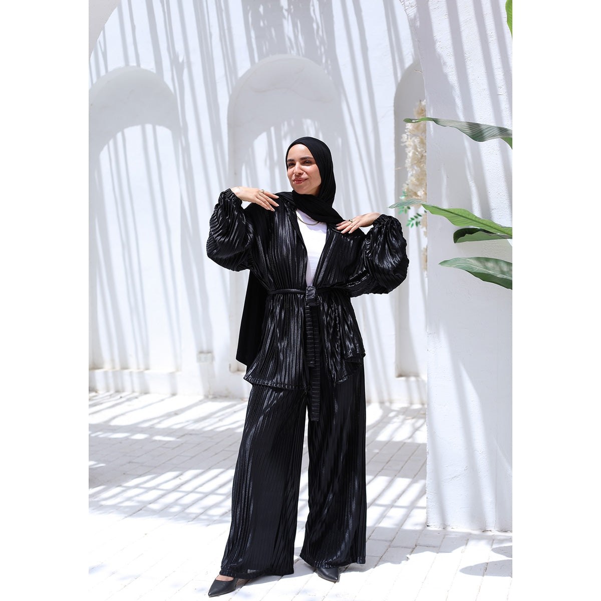 MARWA EL EZABY BOUTIQUE - Plesse set Black