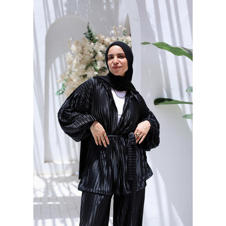 MARWA EL EZABY BOUTIQUE - Plesse set Black