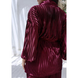 MARWA EL EZABY BOUTIQUE - Plesse set Burgundy