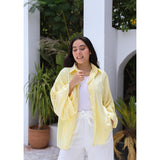 MARWA EL EZABY BOUTIQUE - Puffy sleeves shirt Yellow