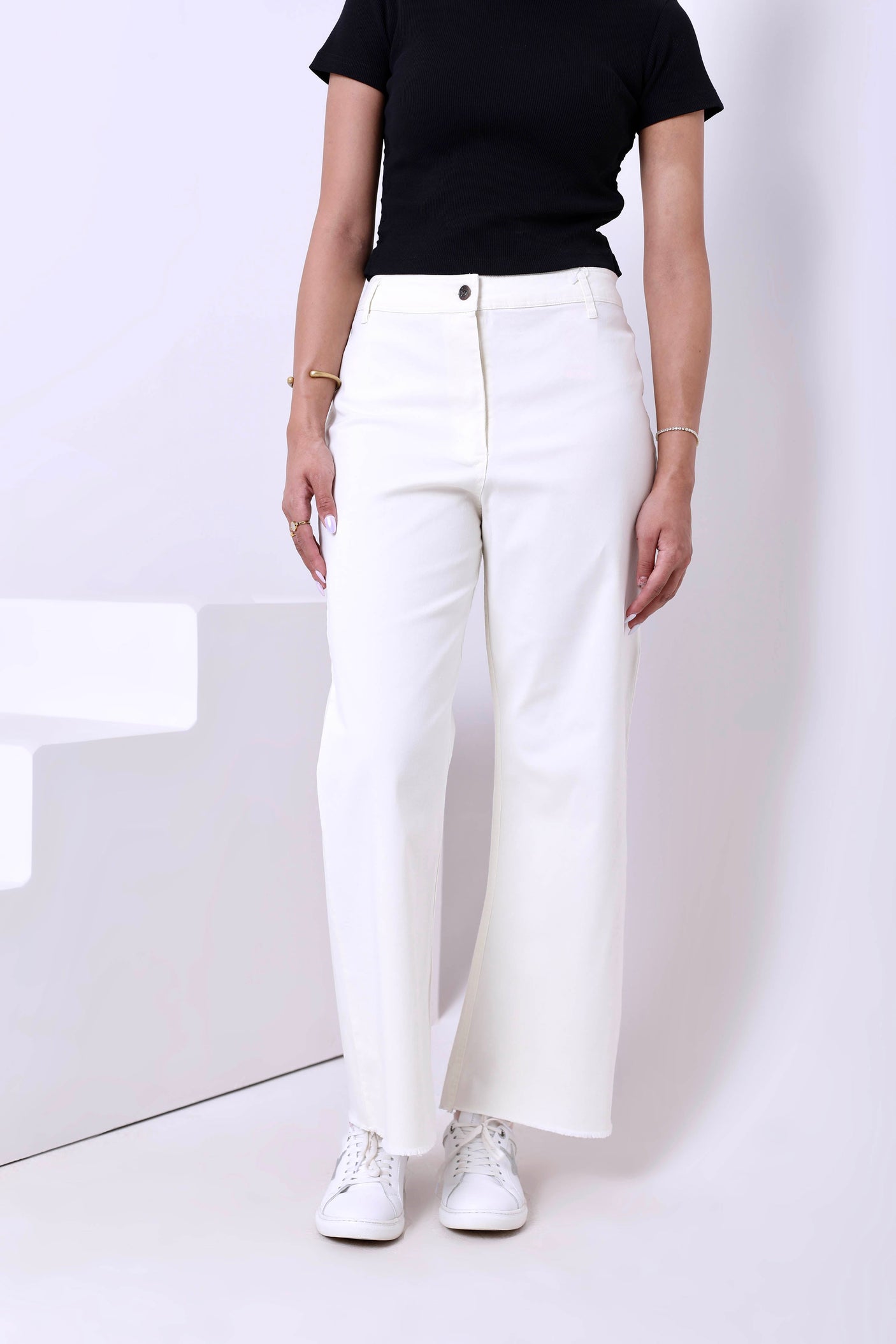 Just for Women - Wide Leg Gabardine Pants
