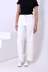 Just for Women - Wide Leg Gabardine Pants