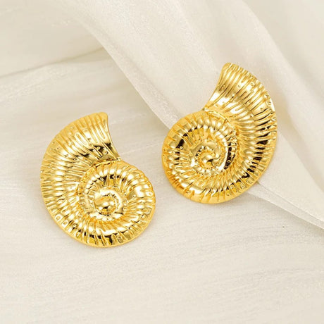 Spiral Shell Earrings