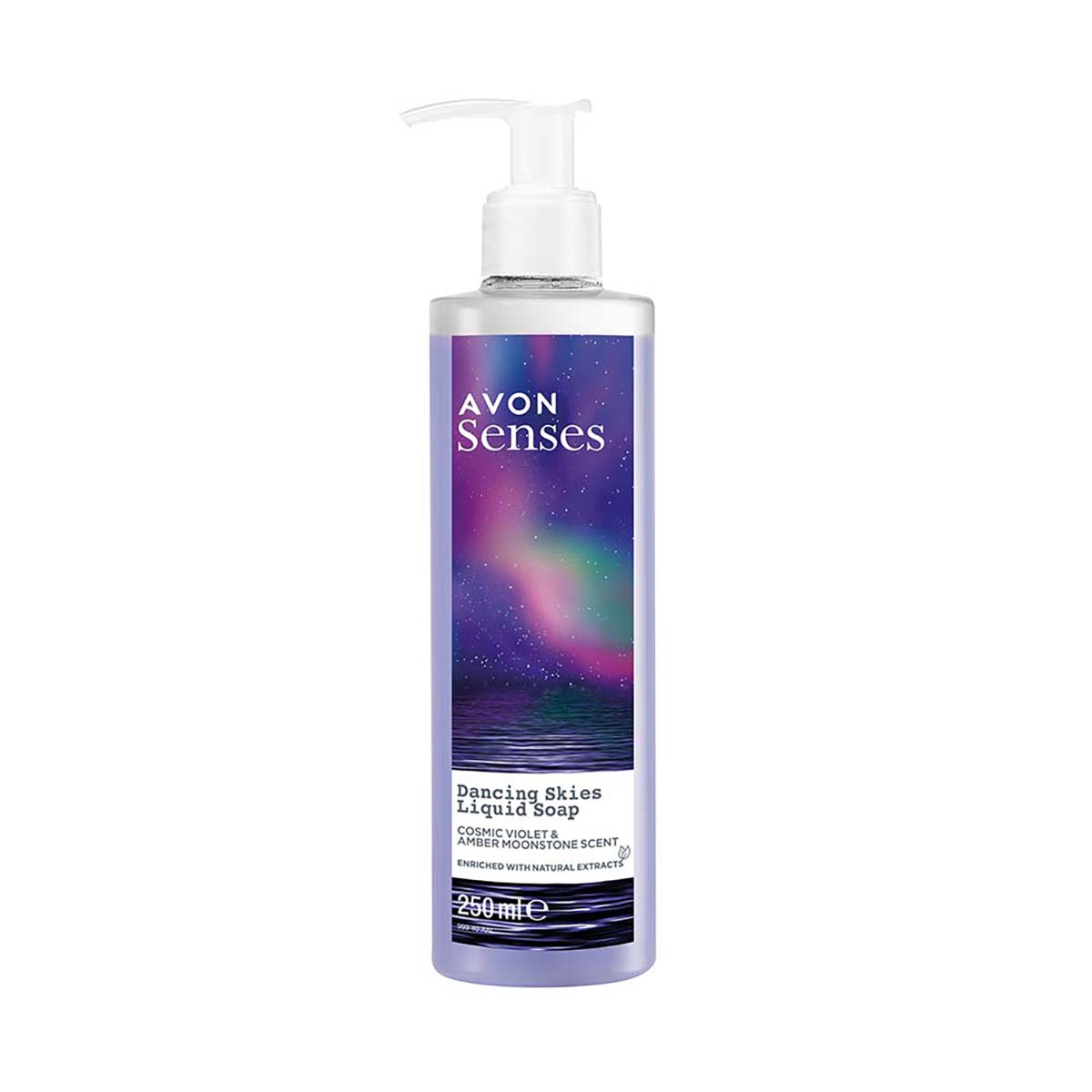 Avon -Senses Dancing Skies Hand Wash: Cosmic Violet & Amber Moonstone - 250ml