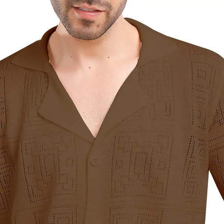 Coup – Pattern Short Sleeves Men’s Shirt