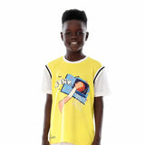 Anja - Yellow and White Basketball T-Shirt 0003-For boys