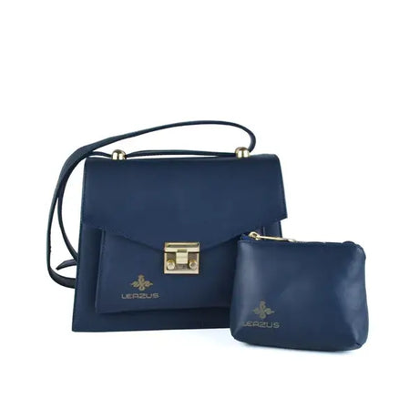 Leazus - Leather bag for women - Normaldy Navy blue