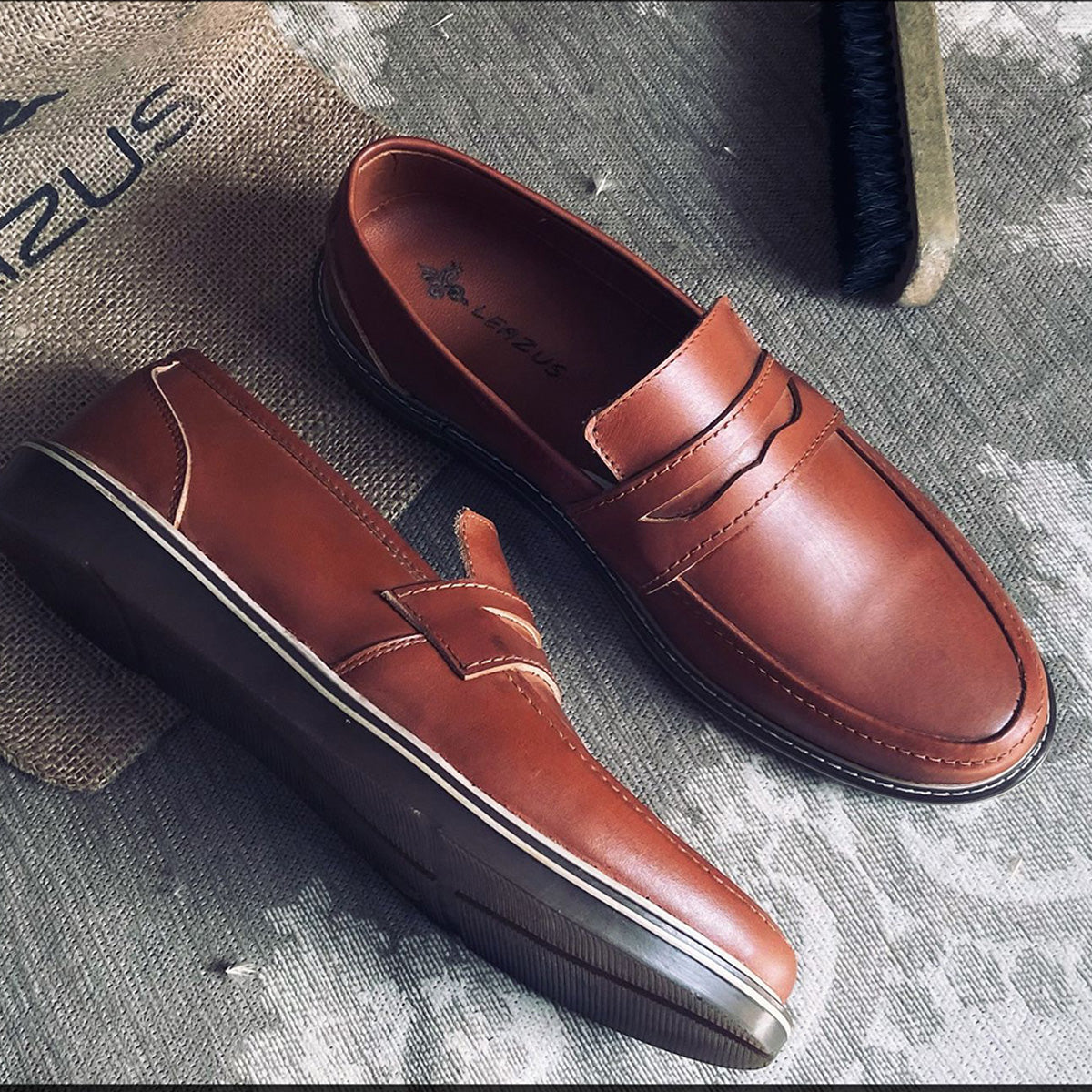 Leazus - loafer shoes- casual shoes