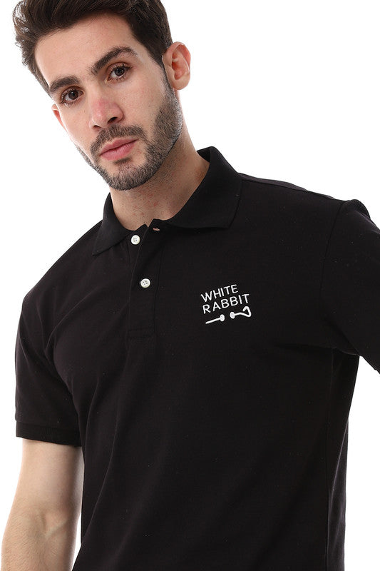 White Rabbit  Short Sleeves Buttons Closure Polo Shirt
