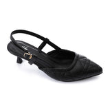 Mr Joe - Black Slingback Kitten Heels – Elegant & Comfortable for Any Occasion - 3020