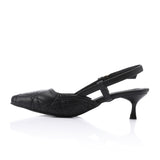 Mr Joe - Black Slingback Kitten Heels – Elegant & Comfortable for Any Occasion - 3020