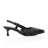 Mr Joe - Black Slingback Kitten Heels – Elegant & Comfortable for Any Occasion - 3020