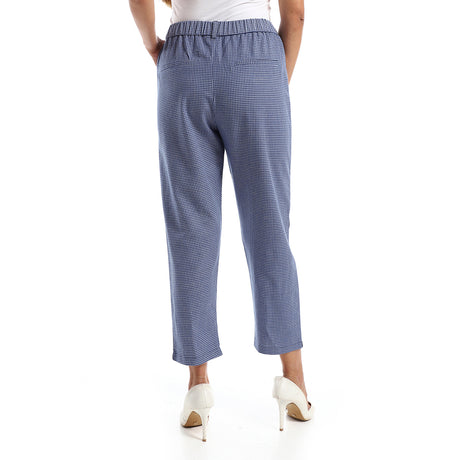 Red circle -  - Trousers with elastic waist and stripe