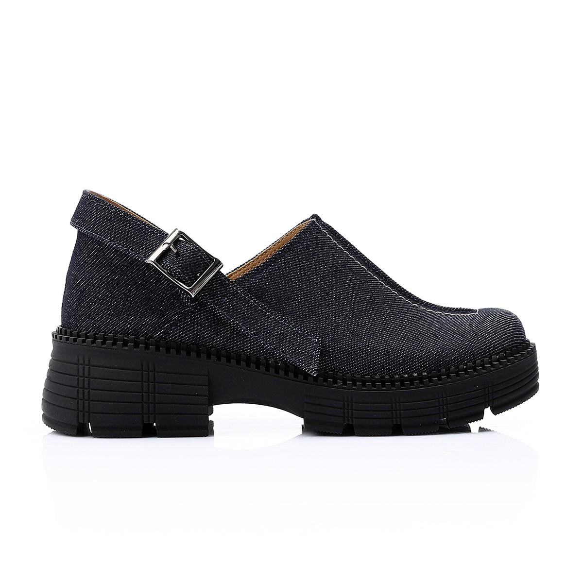 Mr Joe -  Stylish Blue Jeans Chunky Sandals