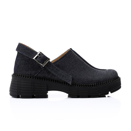 Mr Joe -  Stylish Blue Jeans Chunky Sandals
