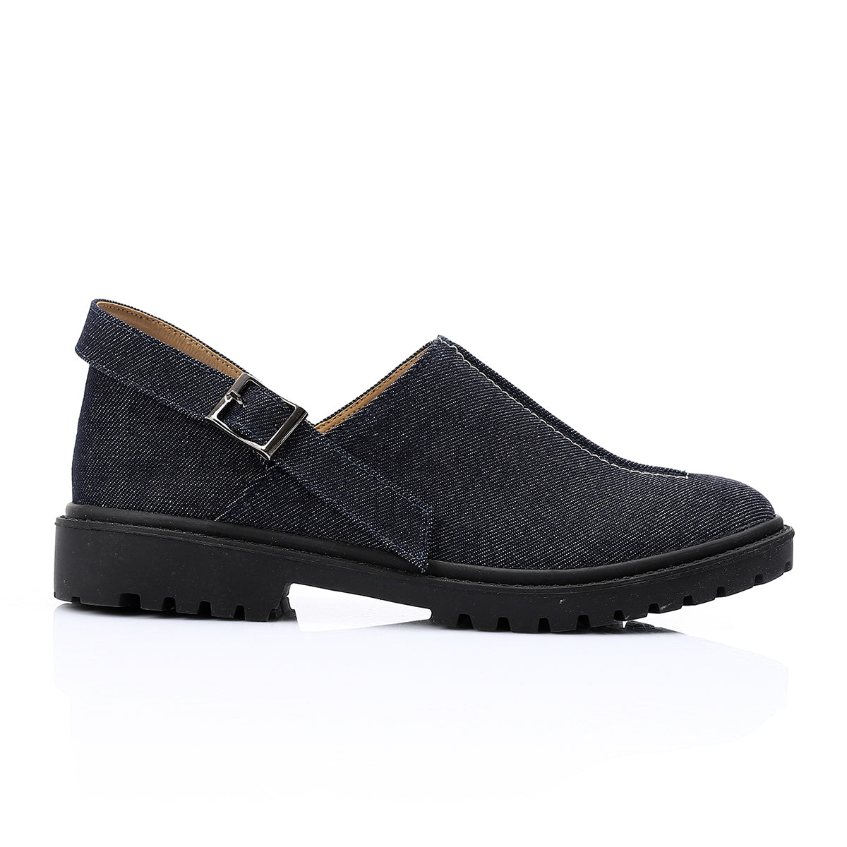 Mr Joe -  Stylish Blue Jeans Chunky Sandals