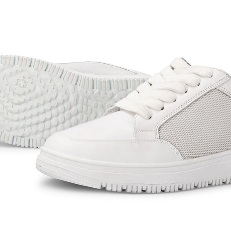 Brio - Men’s All White Leather Sneakers
