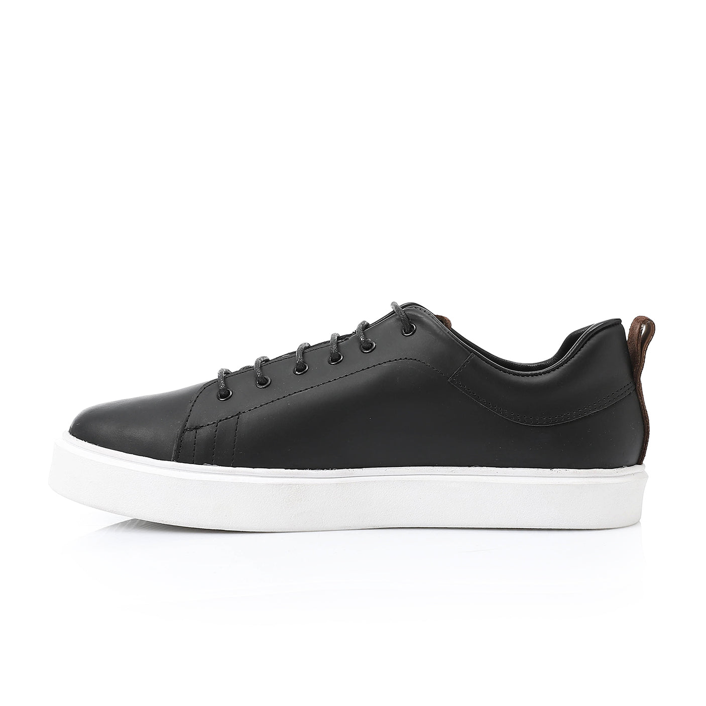 Mr Joe - Lace Up Round Toecap Flat Sneakers  For Men
