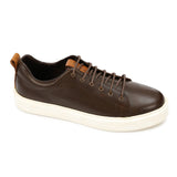 Mr Joe - Lace Up Round Toecap Flat Sneakers  For Men