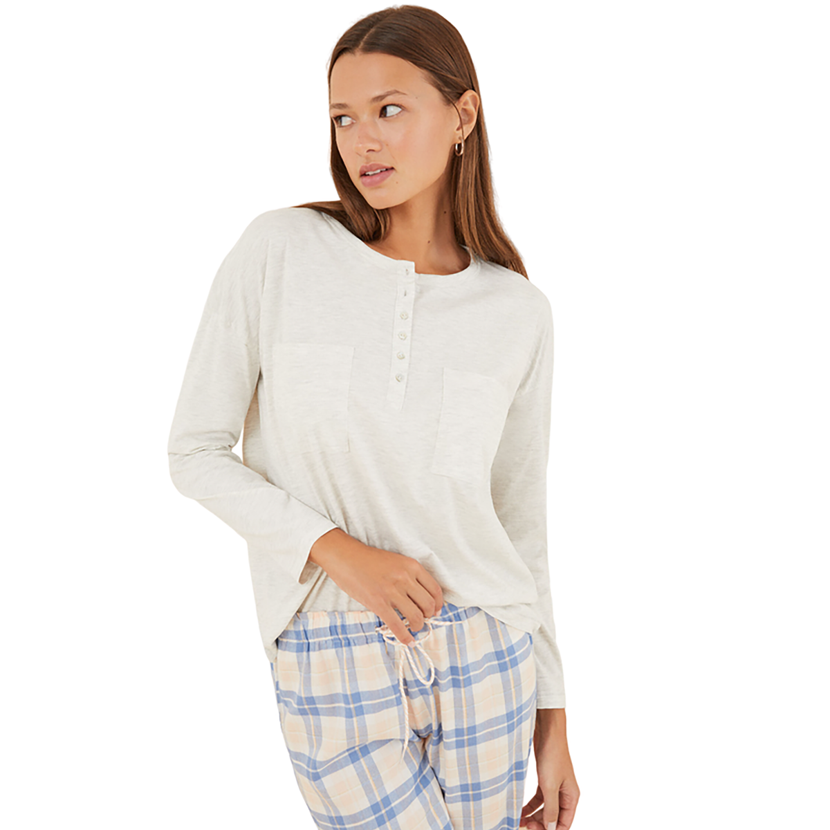 Women Secret - T-shirt with beige pockets - Sold by FIG