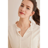 Women Secret - long sleeve V-neck T-shirt - Sold by FIG