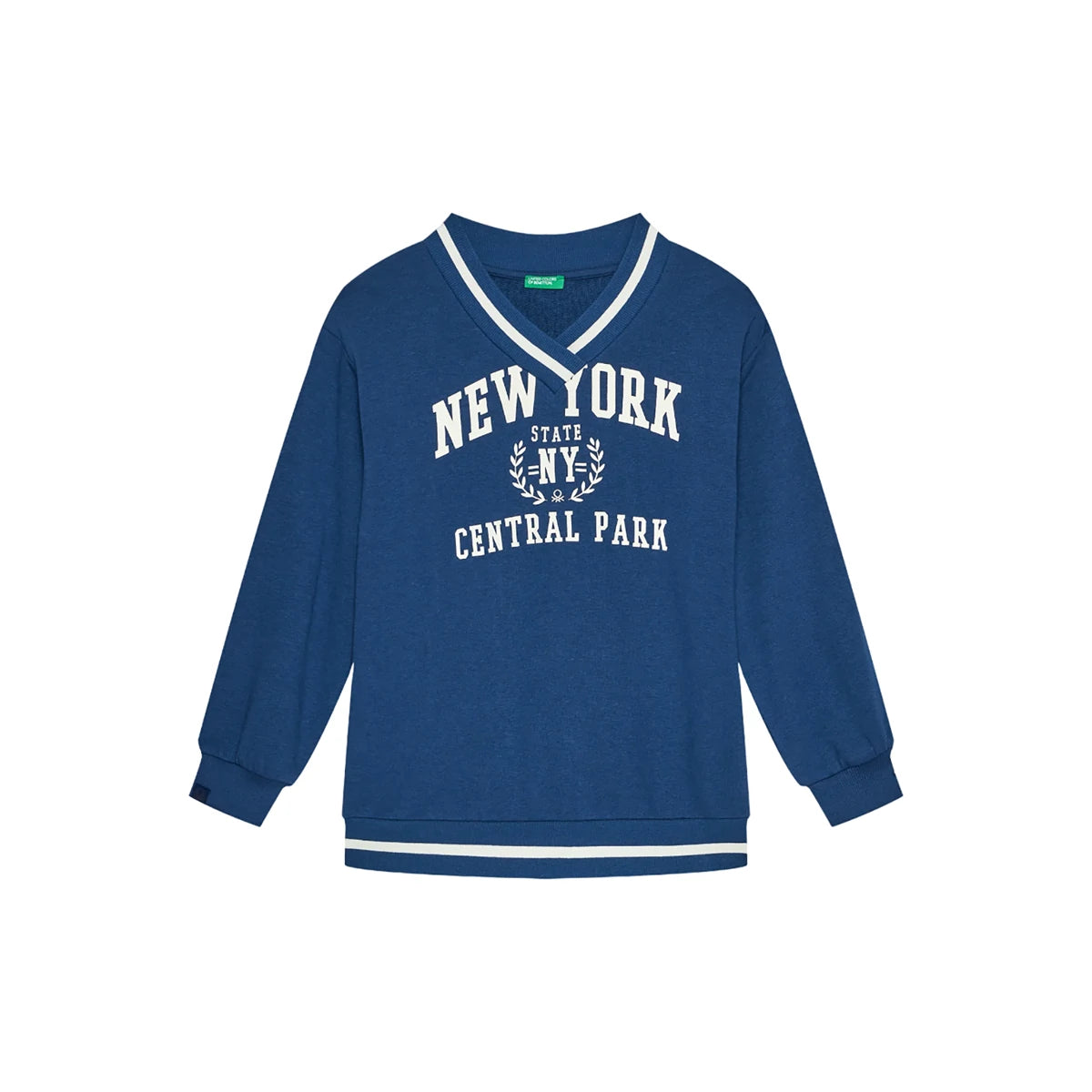 United Colors Of Benetton - V-neck NY Printed Sweater For Kids - Sold by FIG