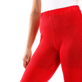 Red circle -  Flare Fit Black Solid Pants