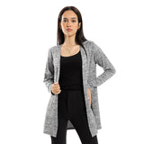 Red circle -  - Plain Red Long Sleeves Slip On Cardigan