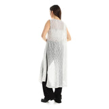 Red circle -  Patterned Slip On Cotton Cardigan