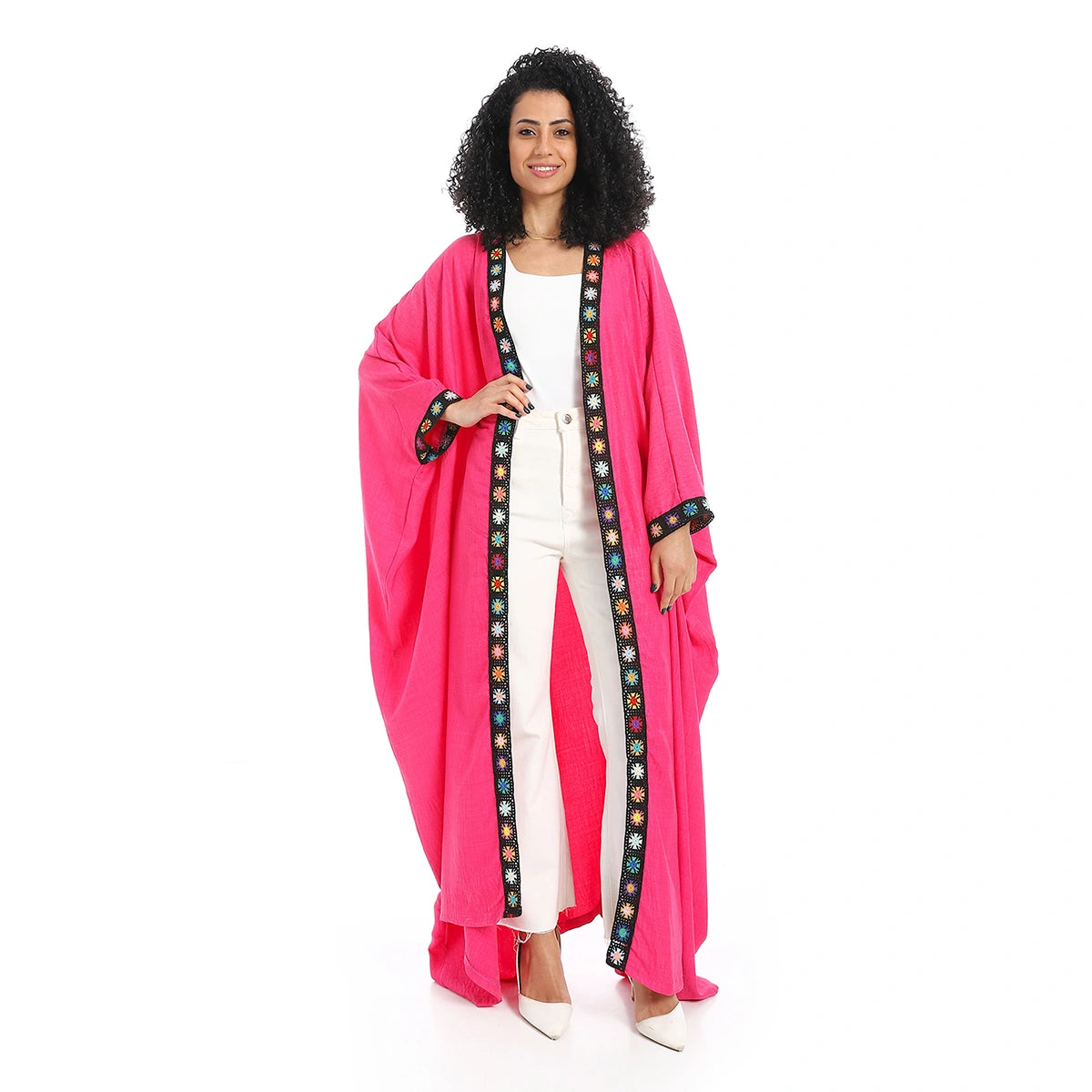 Red Circle - Plain women's cardigan for - Women