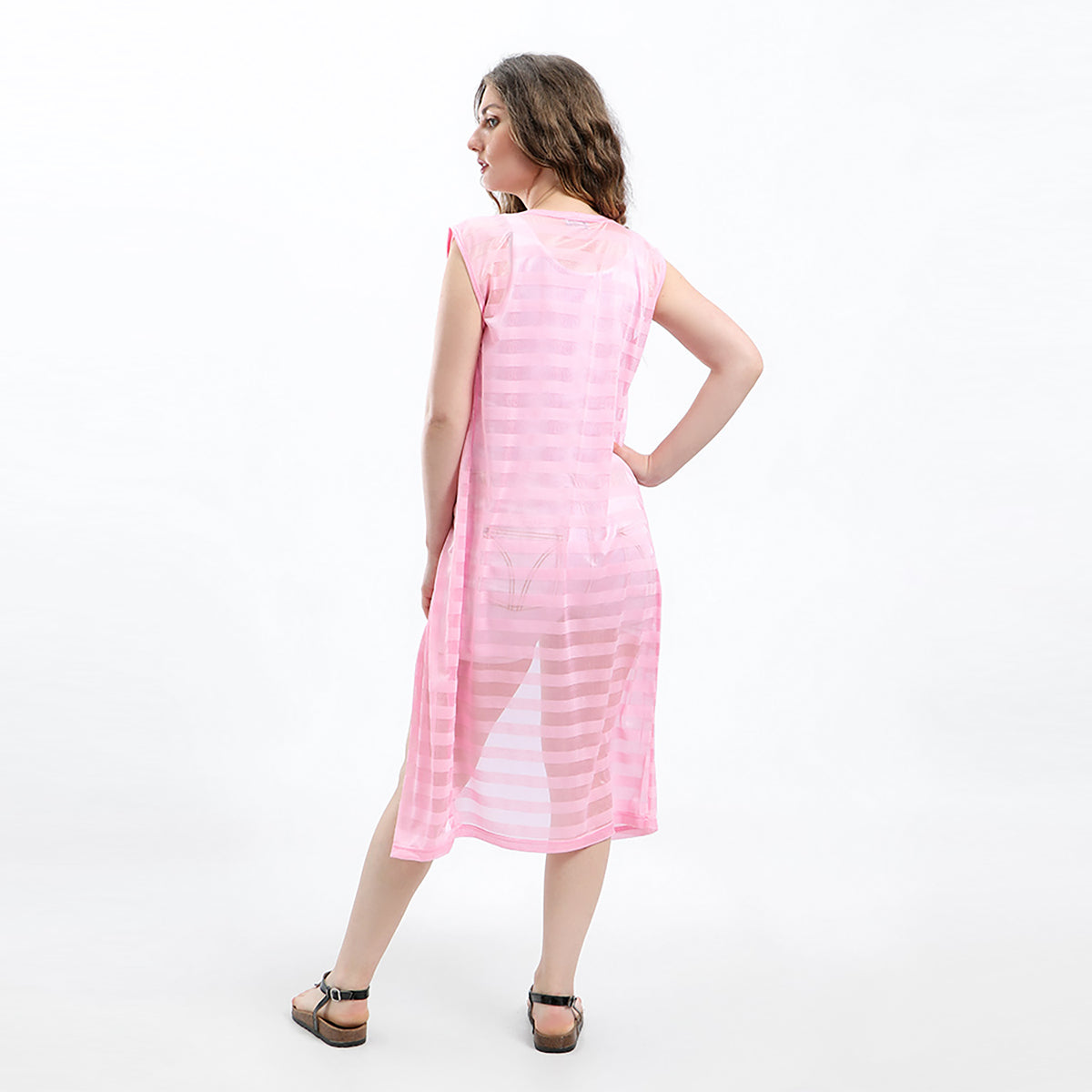 Red circle -  - Cheer Sleeveless Cardigan - Pink