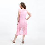 Red circle -  - Cheer Sleeveless Cardigan - Pink
