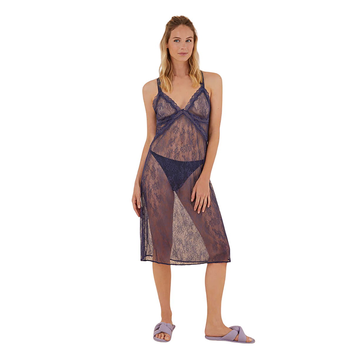 Women Secret - lace midi nightgown - Sold by FIG
