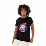 Anja - Black Football T-Shirt 0036-For boys