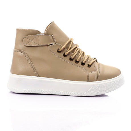 Mr Joe - Lace Up Leather  Ankle Sneakers