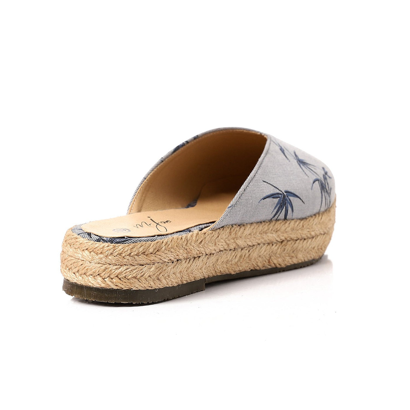 Mr. Joe - Pointed Toecap Straw Cornflower Mules