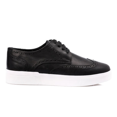 Mr Joe - Lace Up Round Toecap Flat Sneakers