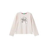 United Colors Of Benetton - Printed Long Sleeve Crew Neck T-shirt - Sold by FIG
