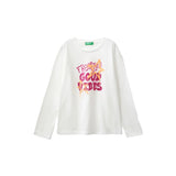 United Colors Of Benetton - Printed Long Sleeve T-shirt - Sold by FIG