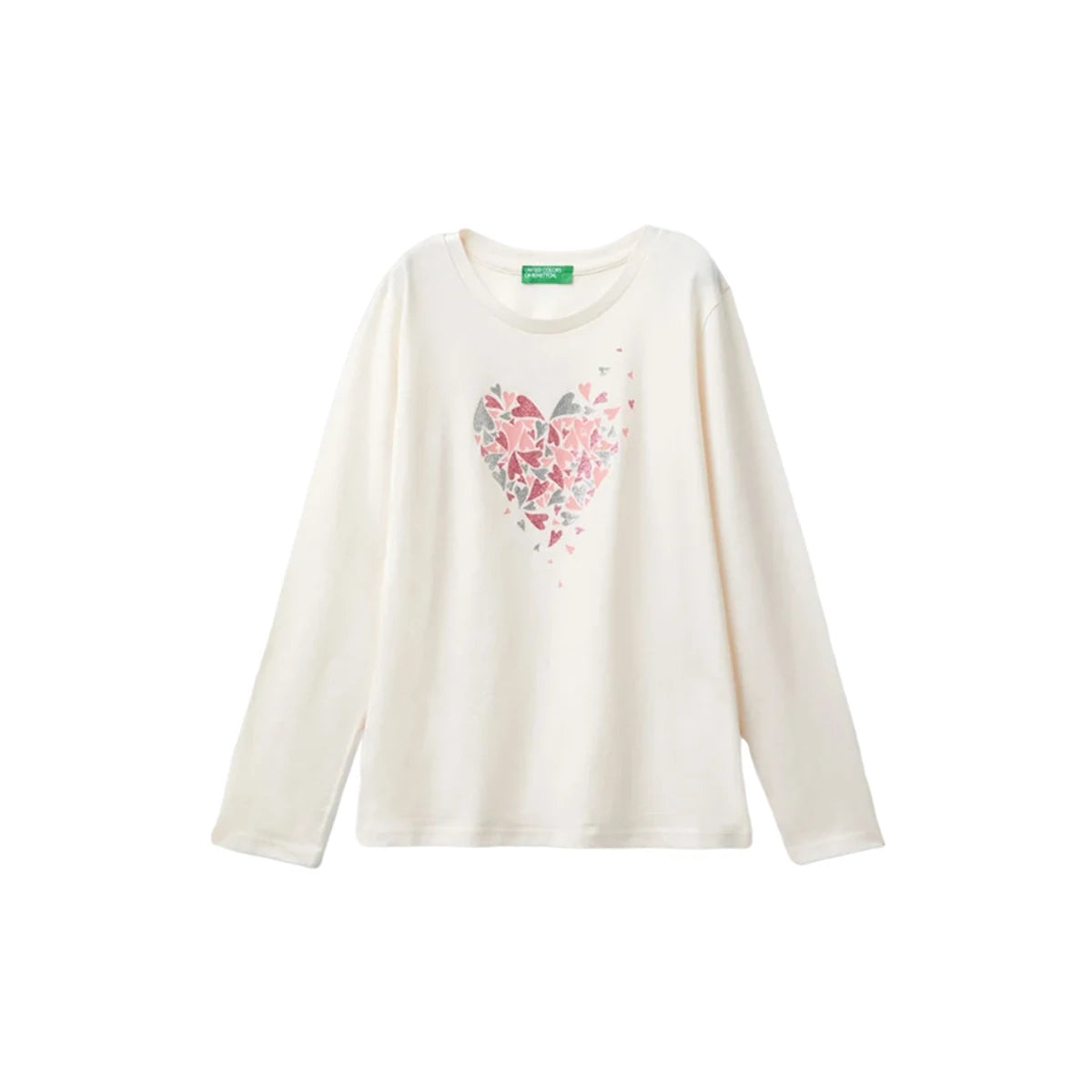 United Colors Of Benetton - Printed Long Sleeve T-shirt - Sold by FIG